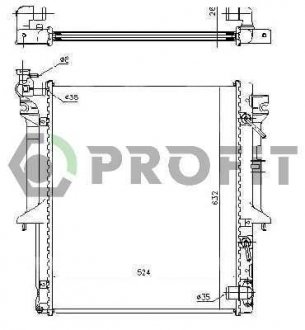 Фото автозапчастини радіатор охолоджування PROFIT 4015A1 (фото 1)