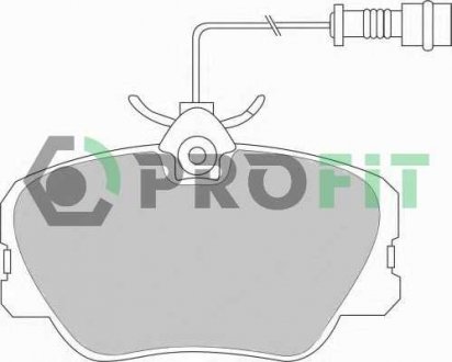 Фото автозапчастини колодки гальмівні дискові Передні Mercedes W 124 (E CLASS) 2.0, 2.2, 2.8, 3.0, 2.0D, 2.5D,TD, 3.0D 06.93-06.95, W 124 2.3, 2.6, 2.5D,TD PROFIT 5000-0415 (фото 1)