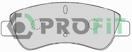 Колодки тормозные дисковые Передние CITROEN BERLINGO 97-. XSARA 96-. PEUGEOT 206 99-. 307 00-. PARTNER 96- PROFIT 5000-1399