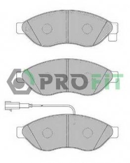 Колодки тормозные дисковые Передние CITROEN JUMPER 06-, FIAT DUCATO 06-, PEUGEOT BOXER 06- PROFIT 5000-1923