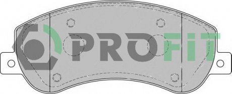 Колодки тормозные дисковые Передние TRANSIT 2.2TDCI, 2.3 16V, 2.4 TDCI (PROPULSION) 07/06- PROFIT 5000-1928