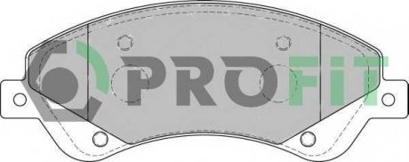 Колодки тормозные дисковые Передние TRANSIT 2.2TDCI, 2.3 16V, 2.4 TDCI (TRACTION) 07/06- PROFIT 5000-1929 (фото 1)