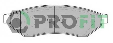 Фото автозапчастини колодки гальмівні дискові PROFIT 5000-1986