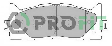 Колодки тормозные дисковые TOYOTA LEXUS ES 3.5, TOYOTA CAMRY VI 2.4, 2.4VVTI HYBRID, 3.5 V6 PROFIT 5000-2014 (фото 1)
