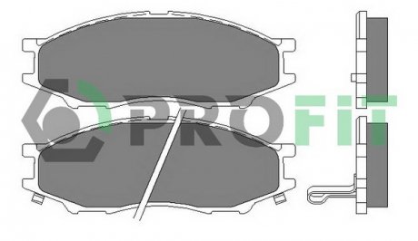 Колодки тормозные дисковые Передние NISSAN ALMERA 1,5 1,8 2,2D 00- PROFIT 5000-2024 (фото 1)