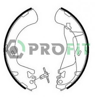 Фото автозапчастини колодки гальмівні барабанні PROFIT 5001-0010