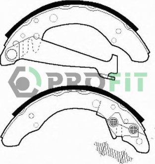 Фото автозапчасти задн AUDI 80 86-94, SEAT CORDOBA. IBIZA. TOLEDO 93-99,VW GOLF. VENTO. PASSAT 88-99 PROFIT 5001-0408