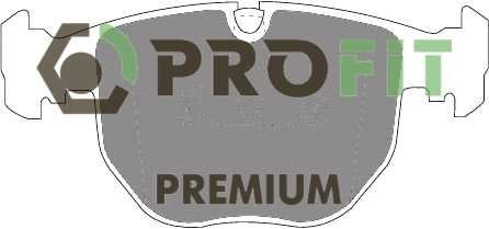 Колодки тормозные дисковые Передняя PREMIUM BMW 5 (E39) 95-03. 7 (E38) 94-01. X5 (E53) 00- PROFIT 5005-0997 (фото 1)