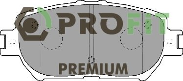 Колодки гальмівні дискові Передні PREMIUM TOYOTA CAMRY 01-. LEXUS GS 300 05- PROFIT 5005-1620