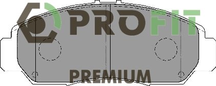 Колодки гальмівні дискові Передні PREMIUM HONDA CIVIC 06- SDN PROFIT 5005-1669 (фото 1)