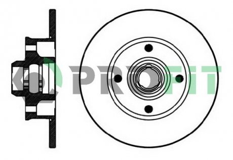 Фото автозапчасти задний SEAT CORDOBA 02/93-10/99 IBIZA 03/93-08/99 TOLEDO 01/91-10/99,VW GOLF 08/91-09/97 JETTA 01/84-12/92 PROFIT 5010-0137