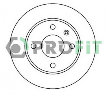 Диск гальмівний Передній FORD ESCORT. ORION 85-90, FORD SIERRA 82-93 PROFIT 5010-0183