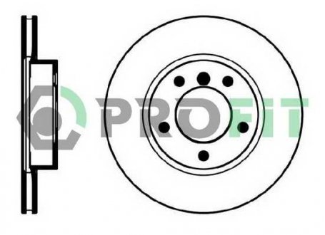 Фото автозапчасти диск тормозной Передний BMW 3 TOURING(E36) 01/95-10/99 3 TOURING(E46) 10/99-02/05 3(E36) 09/90-02/98 3(E46) 02/98-04/05 Z3 PROFIT 5010-0258