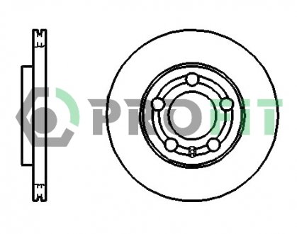 Фото автозапчасти диск тормозной SKODA FABIA 12/06- FABIA COMBI 10/07- FABIA PRAKTIK 07/01-12/07,VW FOX 10/03- POLO 10/01- PROFIT 5010-1164