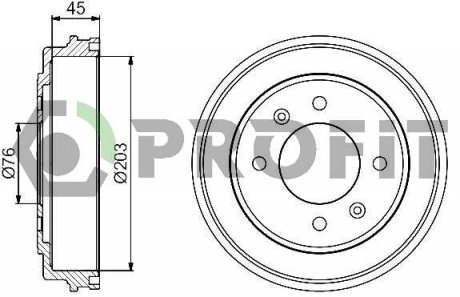 Фото автозапчасти задн (+ABS) MATRIX 06-/ELANTRA 00- PROFIT 5020-0041