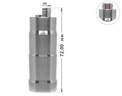 Втулка форсунки (форкамера) з ущільненням DAF CF85, XF105 72mm/14.00 PS-TRUCK 16-374-002PST