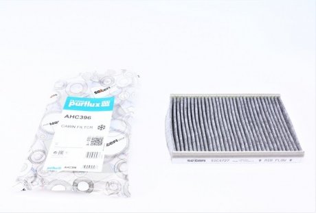 Фільтр салону Fiat 500L/500X 12-(вугільний) Purflux AHC396 (фото 1)