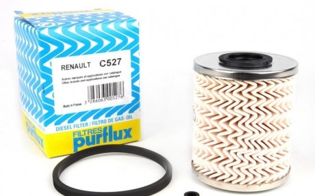 Фильтр топливный Renault Trafic 1.9/2.5dCi/Master 2.3dCi 10- Purflux C527 (фото 1)