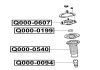 Шайба опорного підшипника TOYOTA AURIS (JPP) NZE181/ZRE186 2012- Q-FIX Q0000199 (фото 2)