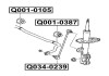 Фото автозапчасти втулка переднего стабилизатора правая TOYOTA PRIUS ZVW30 2009- Q-FIX Q001-0105 (фото 2)