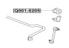 Втулка переднього стабілізатора TOYOTA LUCIDA ESTIMA EMINA PREVIA CXR10/CXR20/TCR10/TCR20 1990-1999 Q-FIX Q001-0205 (фото 2)