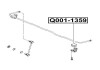 Фото автозапчасти втулка заднего стабилизатора HYUNDAI TUCSON (JM) 2.0 (G4GC) 2004.08-2010.03 Q-FIX Q0011359 (фото 2)