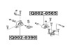 Фото автозапчастини подушка двигуна права (гідравлічна) MAZDA 626 GF 1997-2002 Q-FIX Q002-0390 (фото 2)