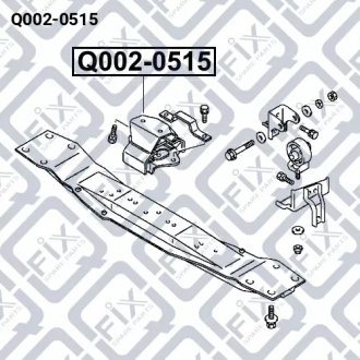 Подушка двигуна задня акпп MITSUBISHI L 200 (K7_T, K6_T) 3.0 4WD 10.1996 - 10.2006 Q-FIX Q002-0515