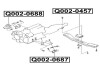 Фото автозапчастини подушка двигуна ліва NISSAN MISTRAL (R20) 2.7 TD 4WD (TD27T) 1993.02-2002.01 Q-FIX Q0020687 (фото 2)