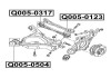 Фото автозапчастини сайлентблок заднього поперечного важеля AUDI A4 (8E) 2000-2008 Q-FIX Q005-0317 (фото 2)