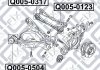 Сайлентблок заднього нижнього важеля (комплект) AUDI A4 (8E) 2000-2008 Q-FIX Q0050504 (фото 2)