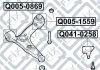 Сайлентблок переднего переднего рычага CITROËN JUMPER BOX 2.2 HDI 100 (4HV (P22DTE)) 2006.04- Q-FIX Q0050869 (фото 2)