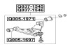 Фото автозапчастини сайлентблок переднього нижнього важеля LEXUS GX400/460 GRJ158/URJ150 2009- Q-FIX Q005-1971 (фото 2)