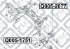 Сайлентблок задний переднего рычага NISSAN ALMERA TINO (V10) 1.8 08.2000 - 02.2006 Q-FIX Q0052077 (фото 2)