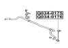 Фото автозапчастини тяга стабілізатора передня права MITSUBISHI GRANDIS (NA_W) 2.0 DI-D (NA8W) 02.2007 - 03.2010 Q-FIX Q034-0176 (фото 2)