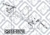 Наконечник рулевой MITSUBISHI L 200 (K3_T, K2_T, K1_T, K0_T) 2.5 D 4WD (K24T) 12.1987 - 05.1993 Q-FIX Q035-0570 (фото 1)