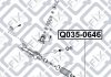 Наконечник рульової лівий HYUNDAI AZERA (TG) 2.2 CRDI (D4EB) 2006.06- Q-FIX Q0350646 (фото 2)