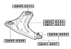 Важіль передній лівий NISSAN JUKE (F15) 1.5 (HR15DE) 2013.10- Q-FIX Q037-0143 (фото 2)