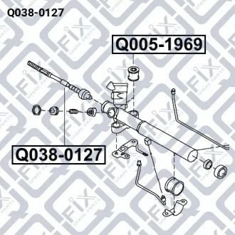 Рулевая тяга SUBARU EXIGA Y10 2009- Q-FIX Q038-0127 (фото 1)