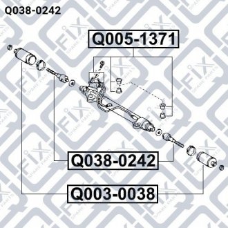 Рулевая тяга LEXUS LX (UZJ100) 470 (2UZ-FE) 1998.05-2002.10 Q-FIX Q038-0242 (фото 1)