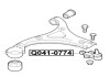 Опора кульова нижня HYUNDAI IX35 (LM, EL, ELH) 1.6 (G4FD) 2010.11- Q-FIX Q0410774 (фото 2)