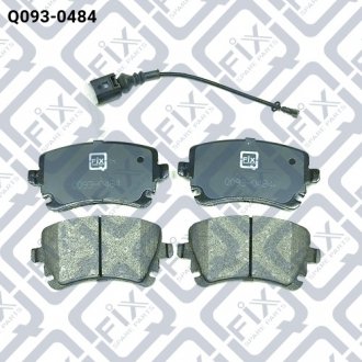 Колодки тормозные задние дисковые AUDI A4 (8E2, B6) S4 QUATTRO (BBK) 2003.03-2004.12 Q-FIX Q0930484