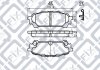 Тормозные колодки задние дисковые SUBARU FORESTER (SG) 2.0 S TURBO AWD (EJ20) 2002.09- Q-FIX Q0930958 (фото 3)