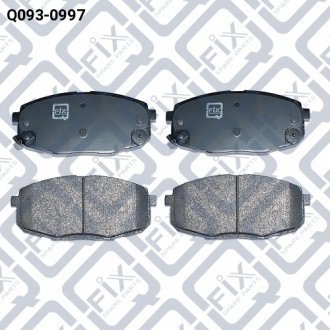 Колодки тормозные передние дисковые HYUNDAI ELANTRA (FD) 1.4 (G4FA) 2007.10-2011.11 Q-FIX Q0930997