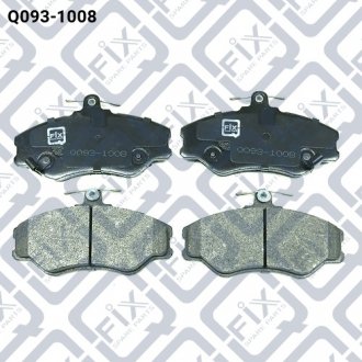 Колодки тормозные передние дисковые HYUNDAI GRACE BOX 2.4 (G4CS) 1993.07-1997.07 Q-FIX Q0931008 (фото 1)