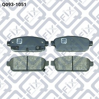 Колодки тормозные задние дисковые BUICK (SGM) ENCORE 1.4 T (LFF) 2012.10- Q-FIX Q0931051