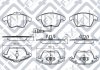 Колодки тормозные передние дисковые AUDI A1 (8X1, 8XK, 8XF) 1.0 TFSI (CHZB) 2015.03- Q-FIX Q093-1106 (фото 3)