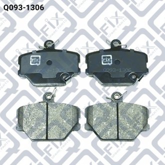Колодки тормозные передние дисковые SMART CABRIO (450) 0.6 (450.432) (M 160.920) 2002.06-2004.01 Q-FIX Q0931306