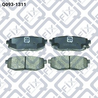 Колодки тормозные задние дисковые SUBARU BRZ 2.0 (FA20) 2012.06- Q-FIX Q0931311
