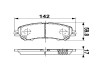 Колодки тормозные передние дисковые NISSAN QASHQAI (J11, J11_) 1.2 DIG-T (HR12DDT) 2013.11- Q-FIX Q093-1317 (фото 2)